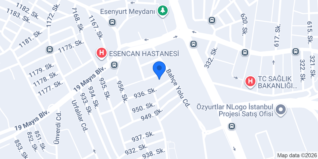 Esenyurt Terzi konumu