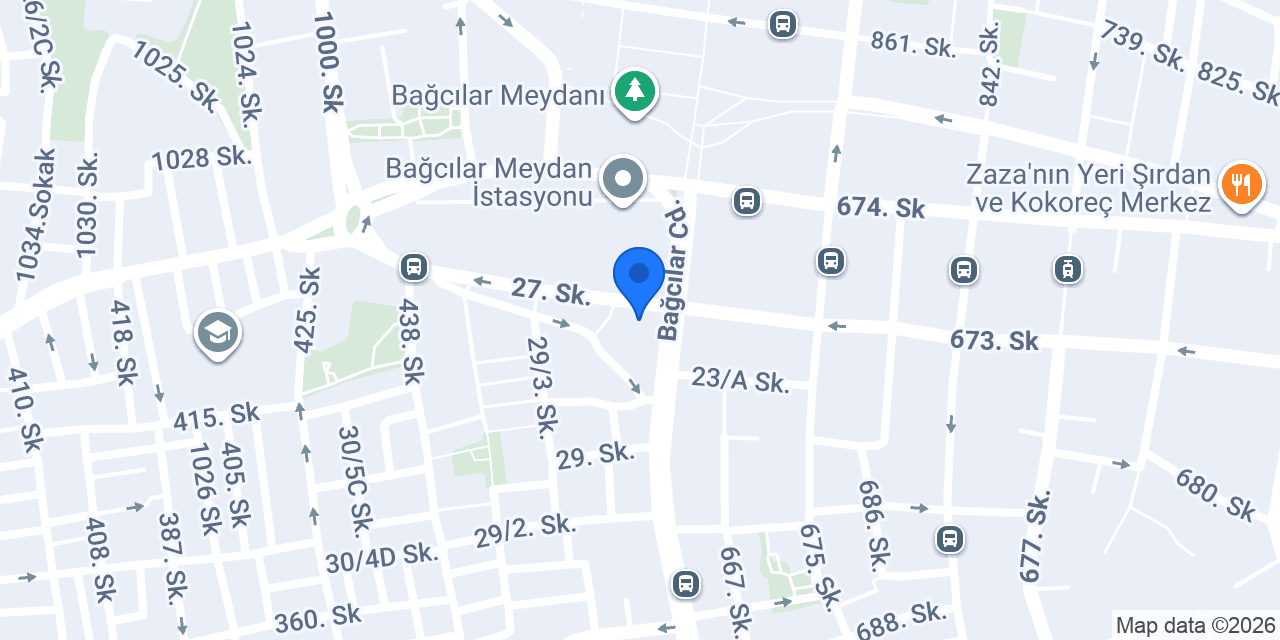 Bağcılar Final Kurs konumu