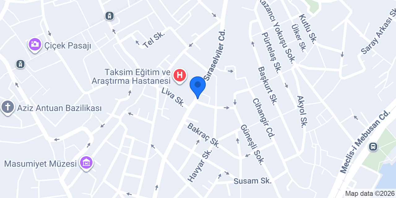 Taksim Şule Eczanesi konumu