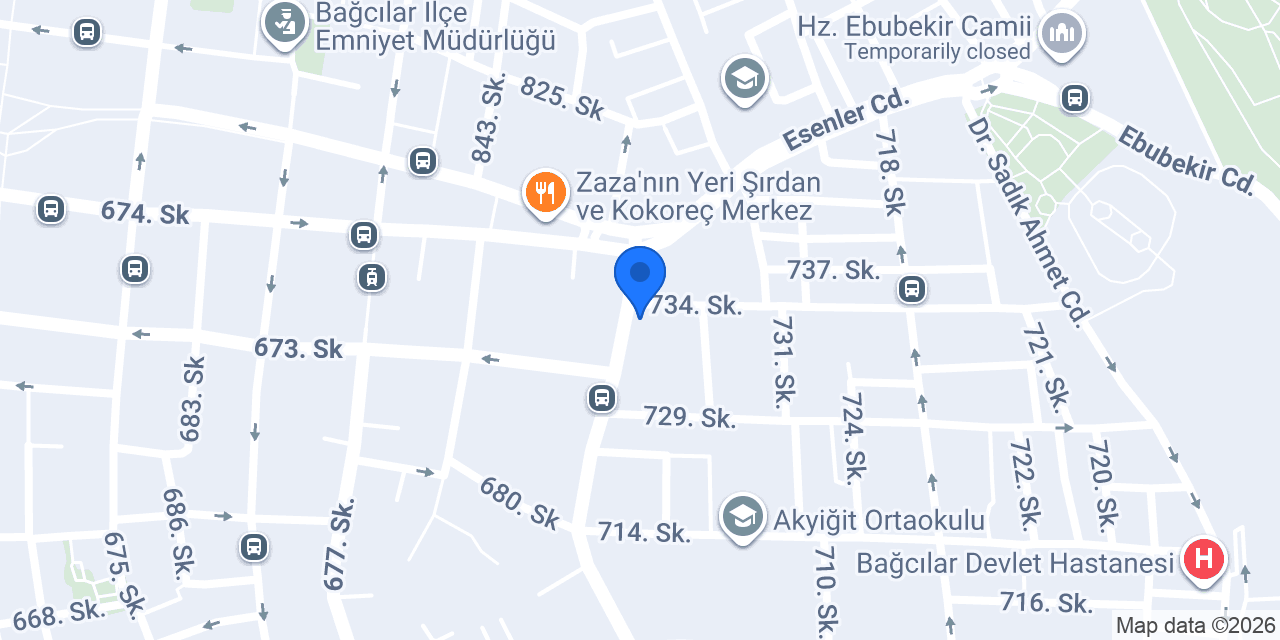 Miraç Et konumu