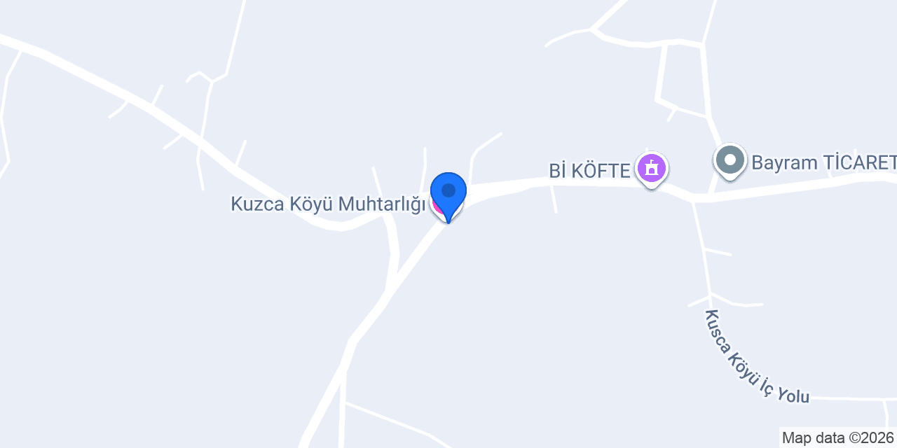 Kuzca Köyü Muhtarlığı konumu