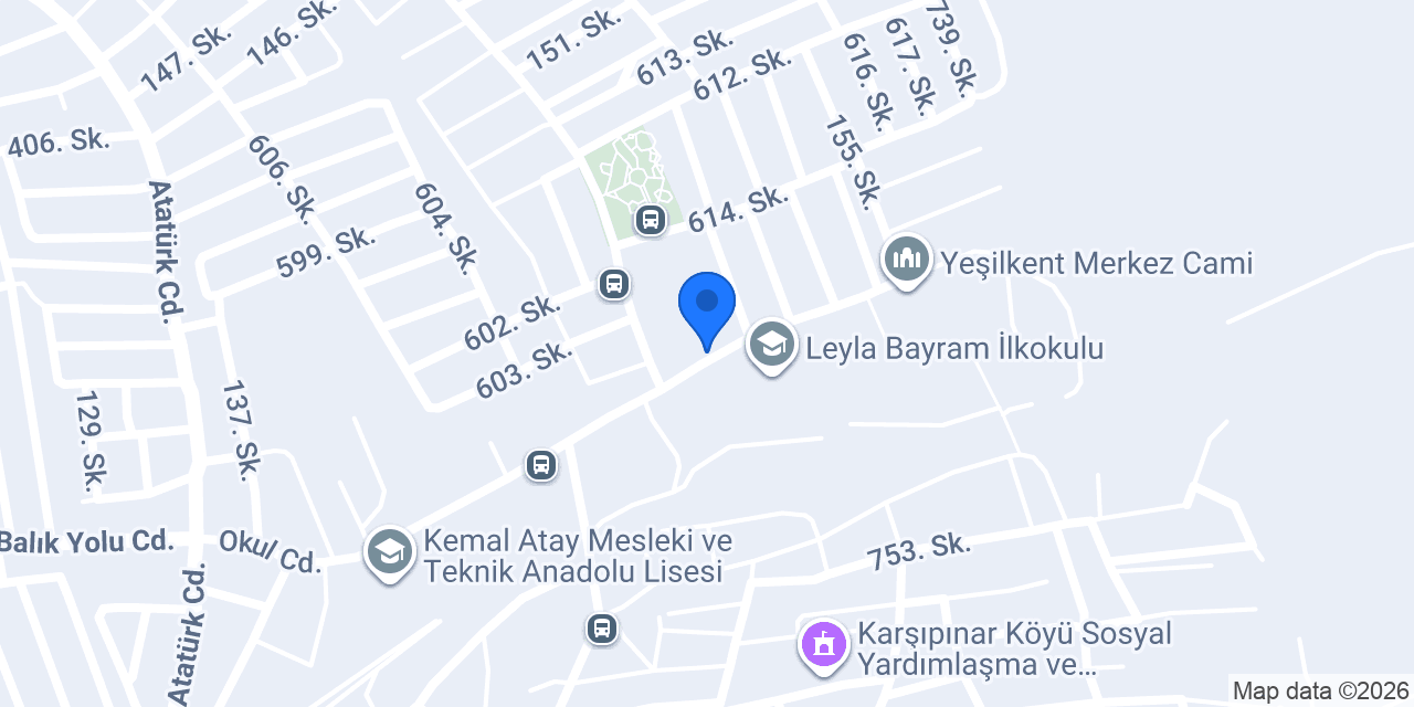 Mev Nihat Çandarlı Ortaokulu konumu