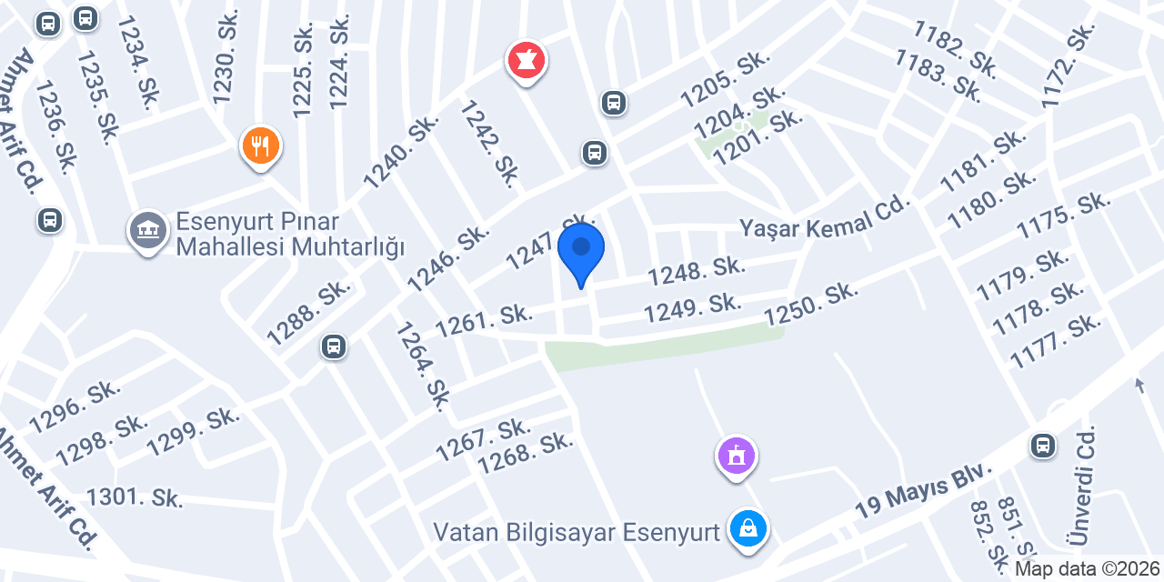 Çelik Market konumu