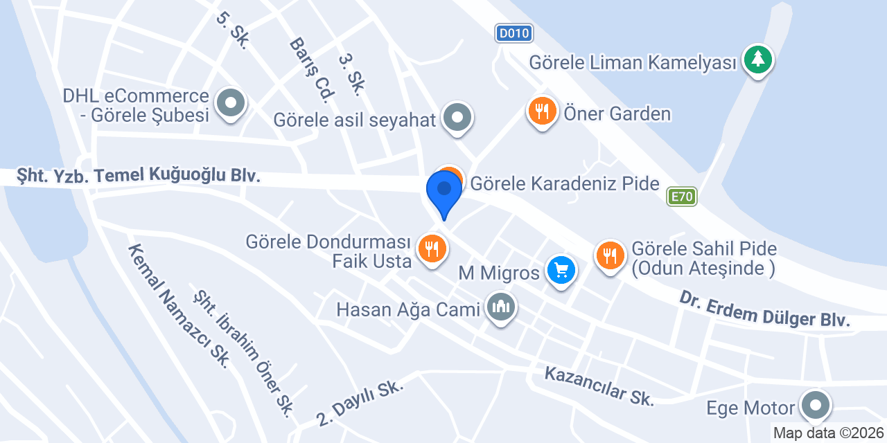 Pembegül Ticaret konumu