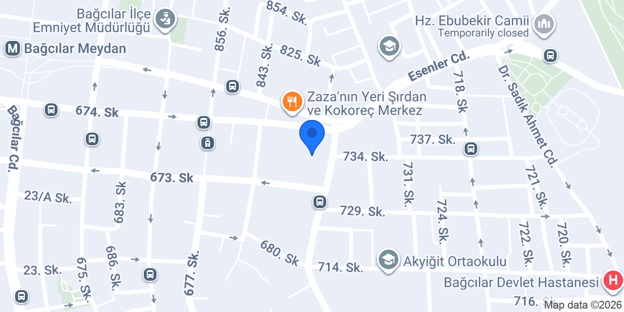 MERKEZ GARDEN konumu