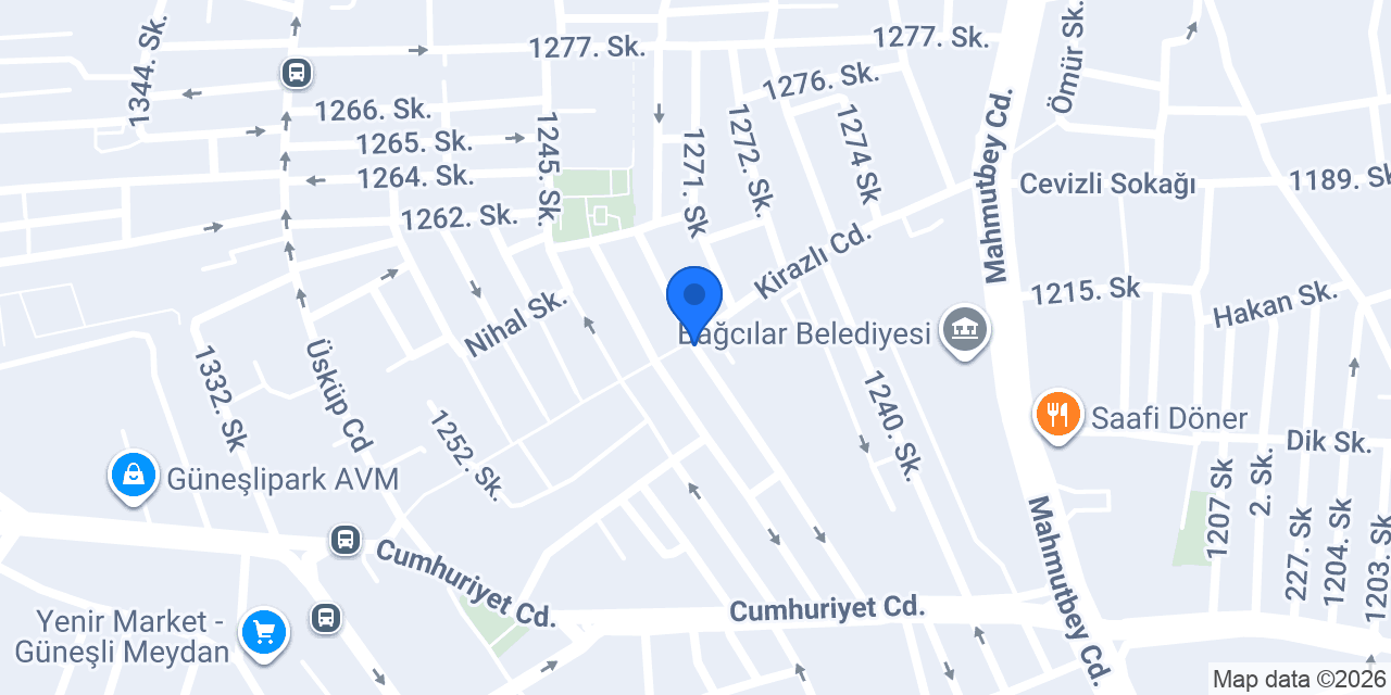 Güneşli Otel konumu