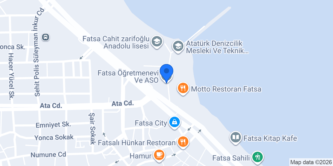 Fatsa Öğretmenevi Ve A.S.O konumu
