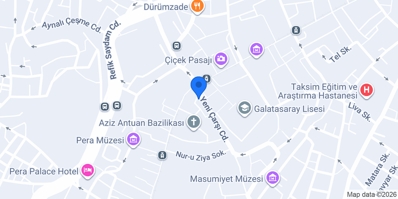 PTT Beyoğlu konumu