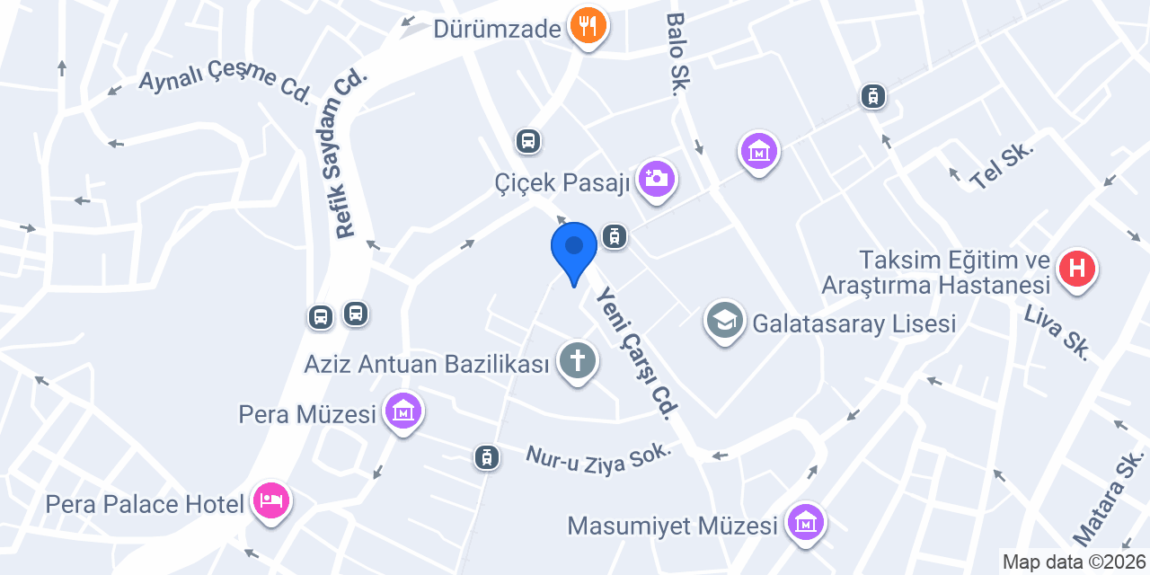 Yapı Kredi Kültür Sanat konumu