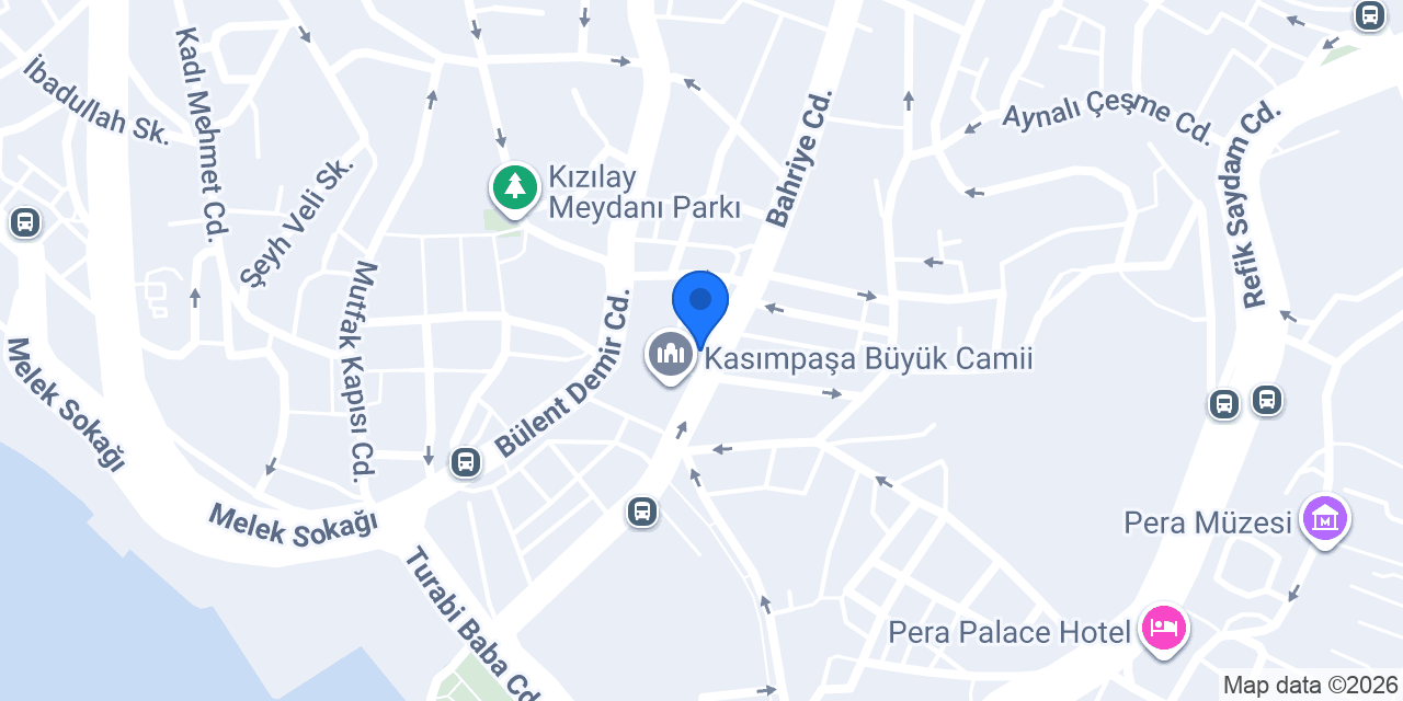 Yapı Kredi - Kasımpaşa Şubesi konumu