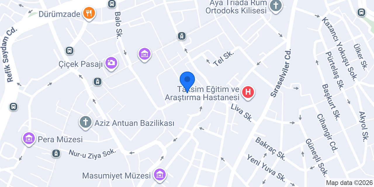 Corınne Butik Otel konumu