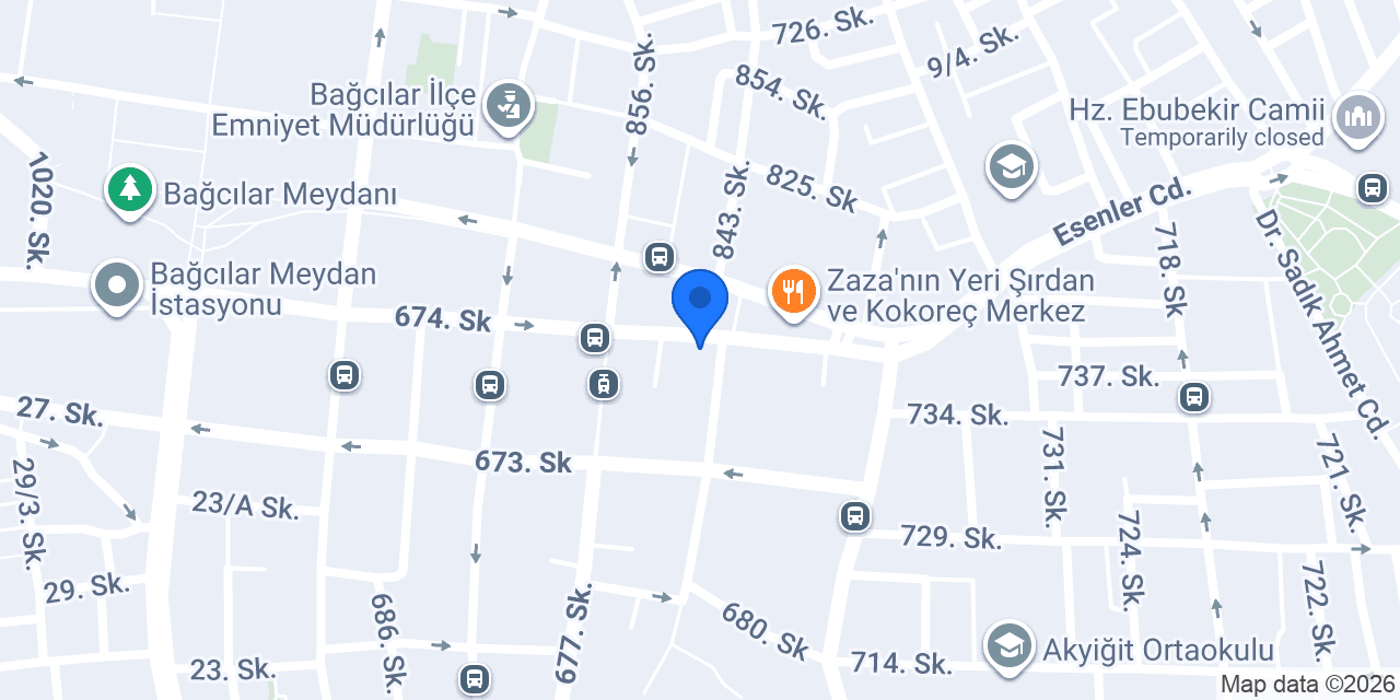 Orkide Eczanesi konumu