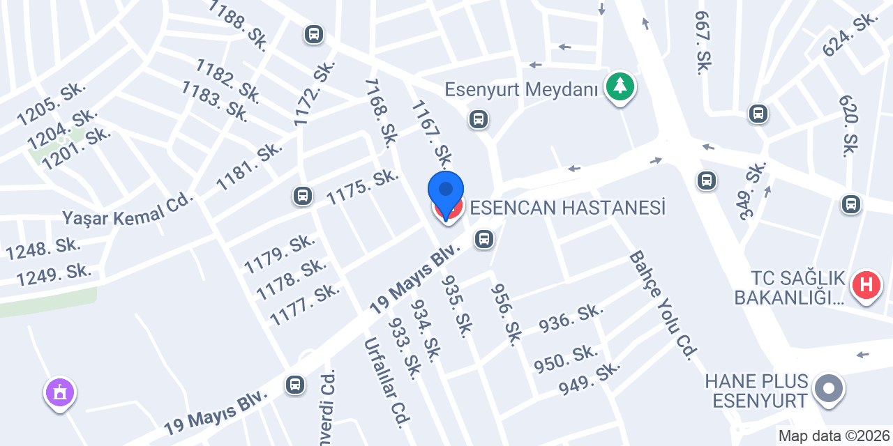 Op. Dr. Ercüment Taşpınar konumu