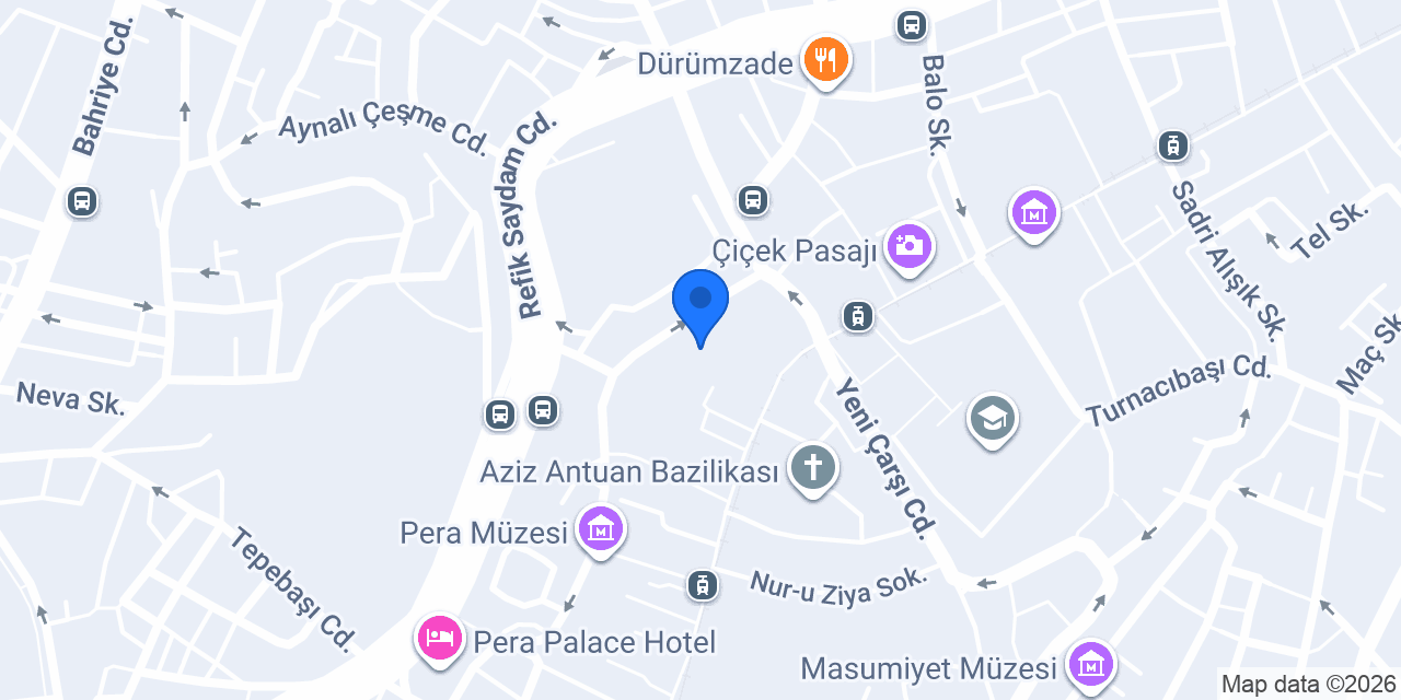 Scala Kitapçı konumu
