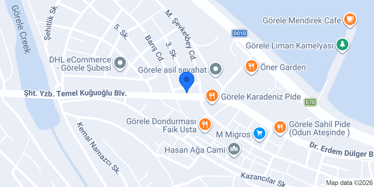 Marshall - Coşkuner Ticaret konumu