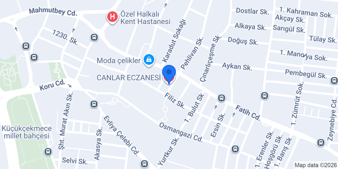 CANLAR ECZANESİ konumu