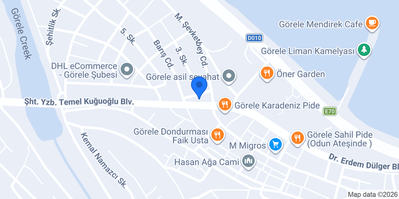 Görhele Pideci Orhan Usta konumu