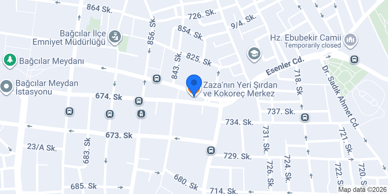 Çakır Et konumu