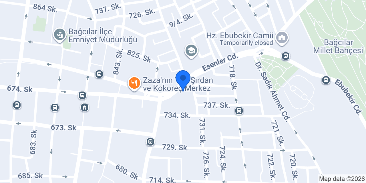 Bahadır Börek Salonu konumu