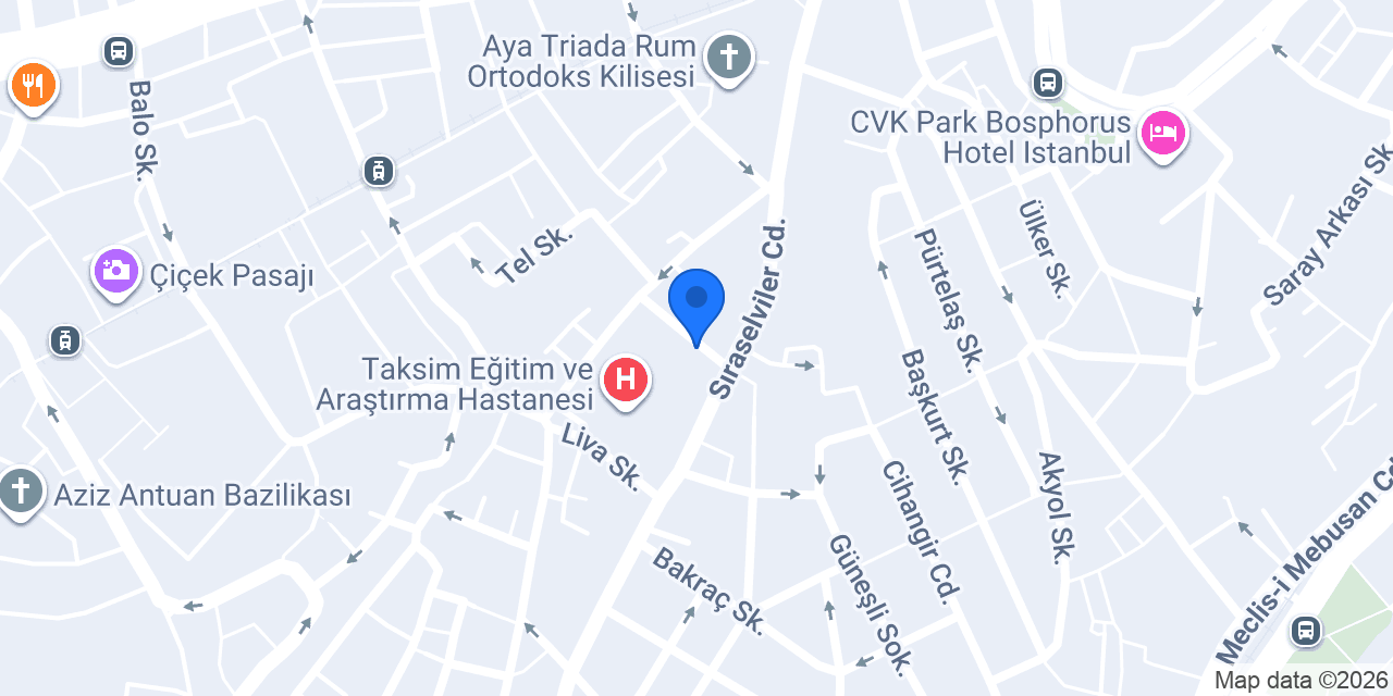 Taksim Avenue Hotel konumu
