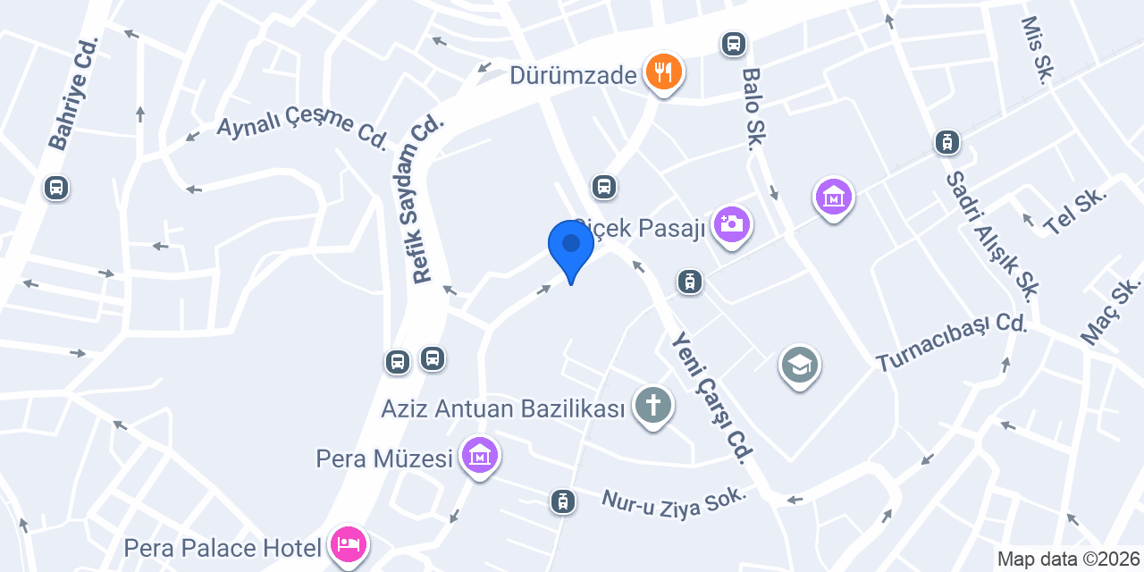 Mukarnas Pera Hotel konumu