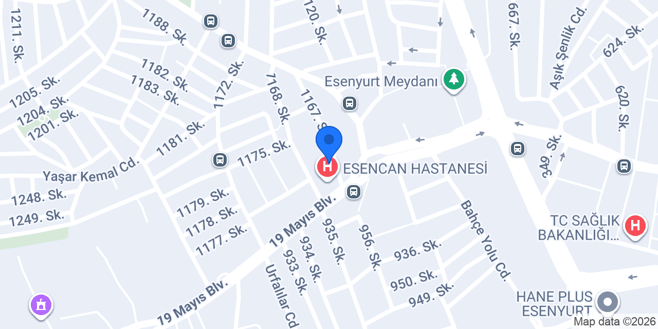 Uzm. Dr. Merhan Ömeroğlu konumu