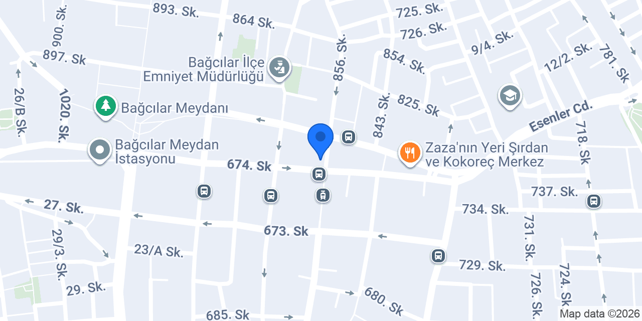 Merkez Ciğercisi (Bağcılar) konumu