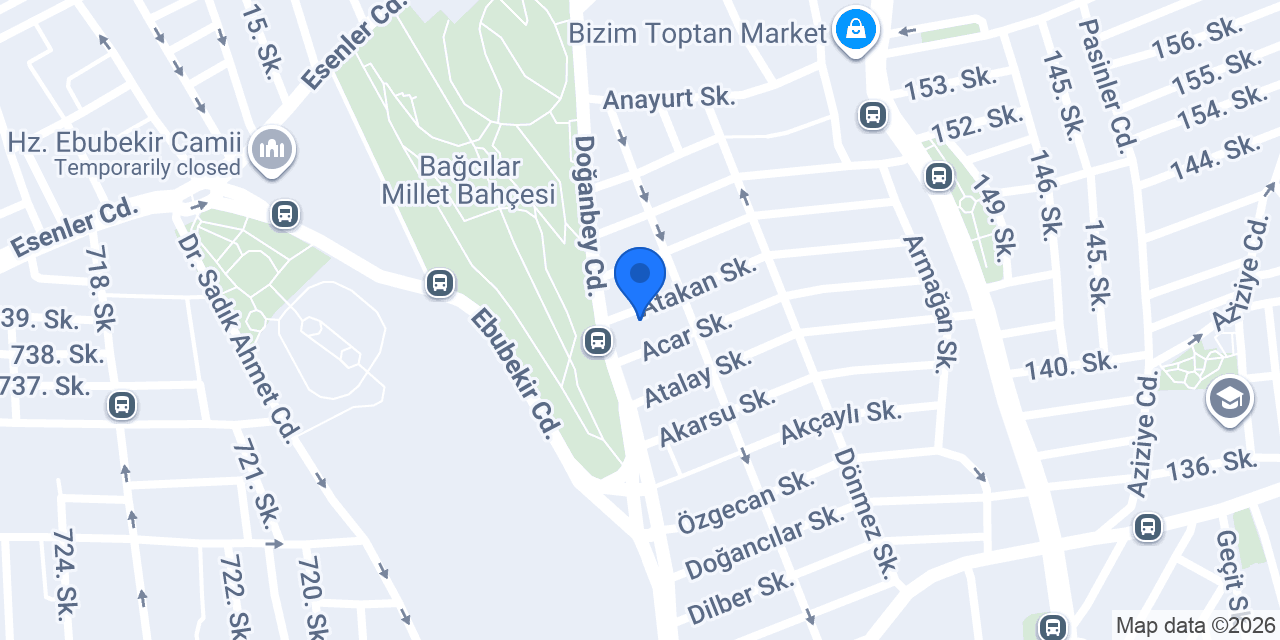 Akyüz Tekstil konumu