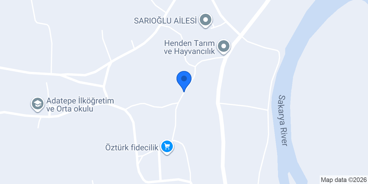Öztürk fidecilik konumu