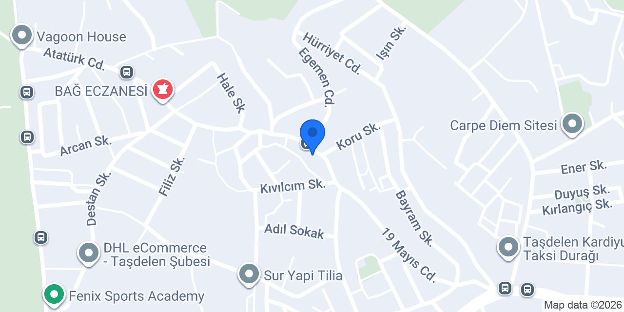 Park ve Bahçeler Müdürlüğü konumu