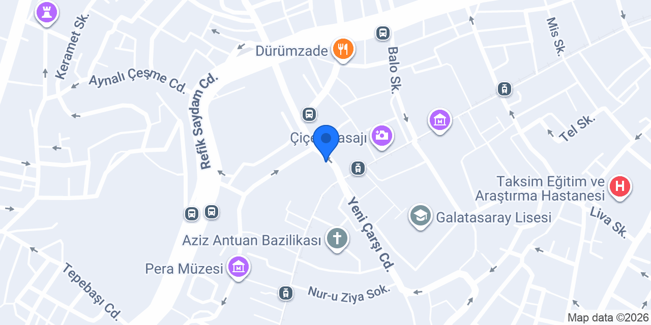 Eczane Pera konumu