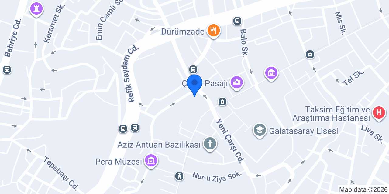 Pizza Wich Beyoğlu konumu