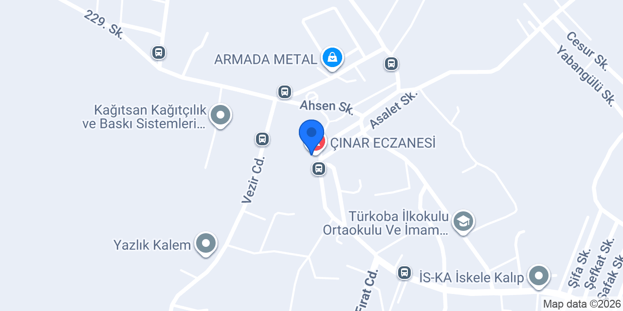ÇINAR ECZANESİ konumu