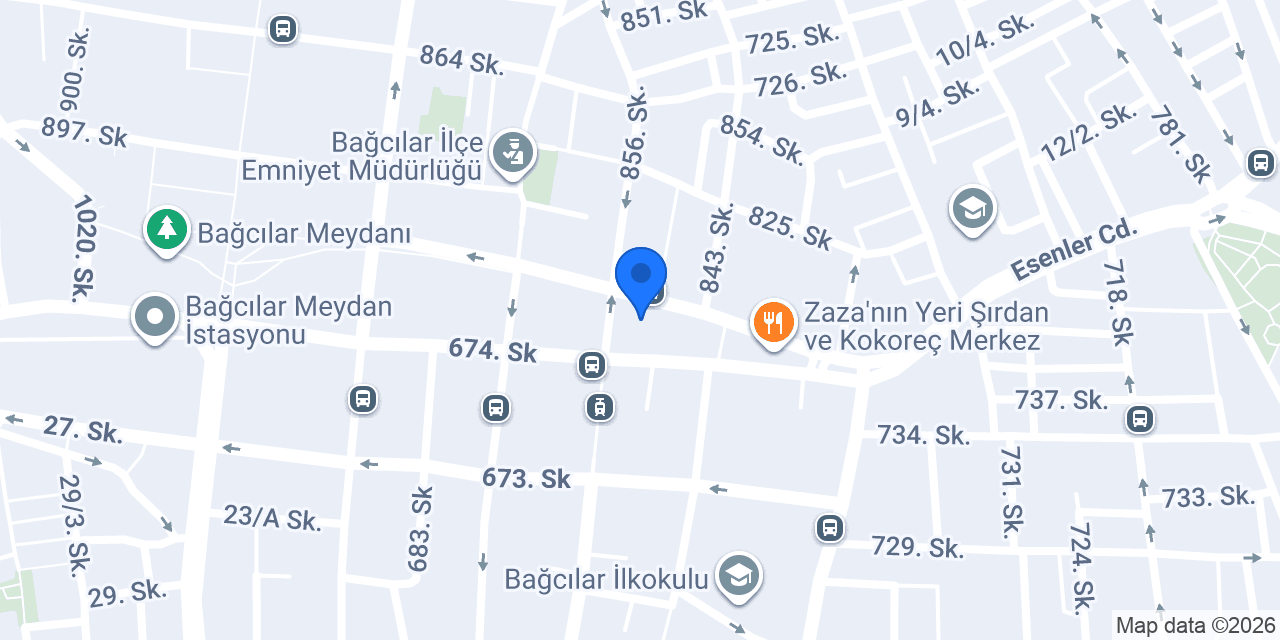 Öz Meydan Optik konumu