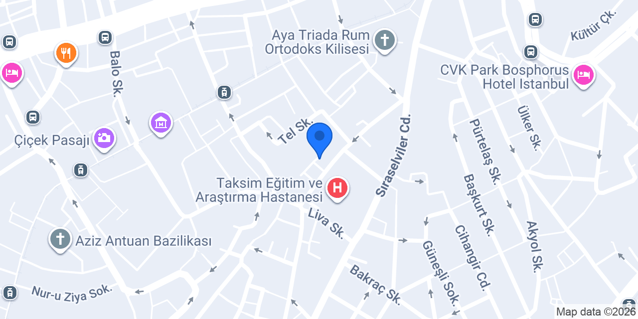 Sapphire Suites Taksim konumu