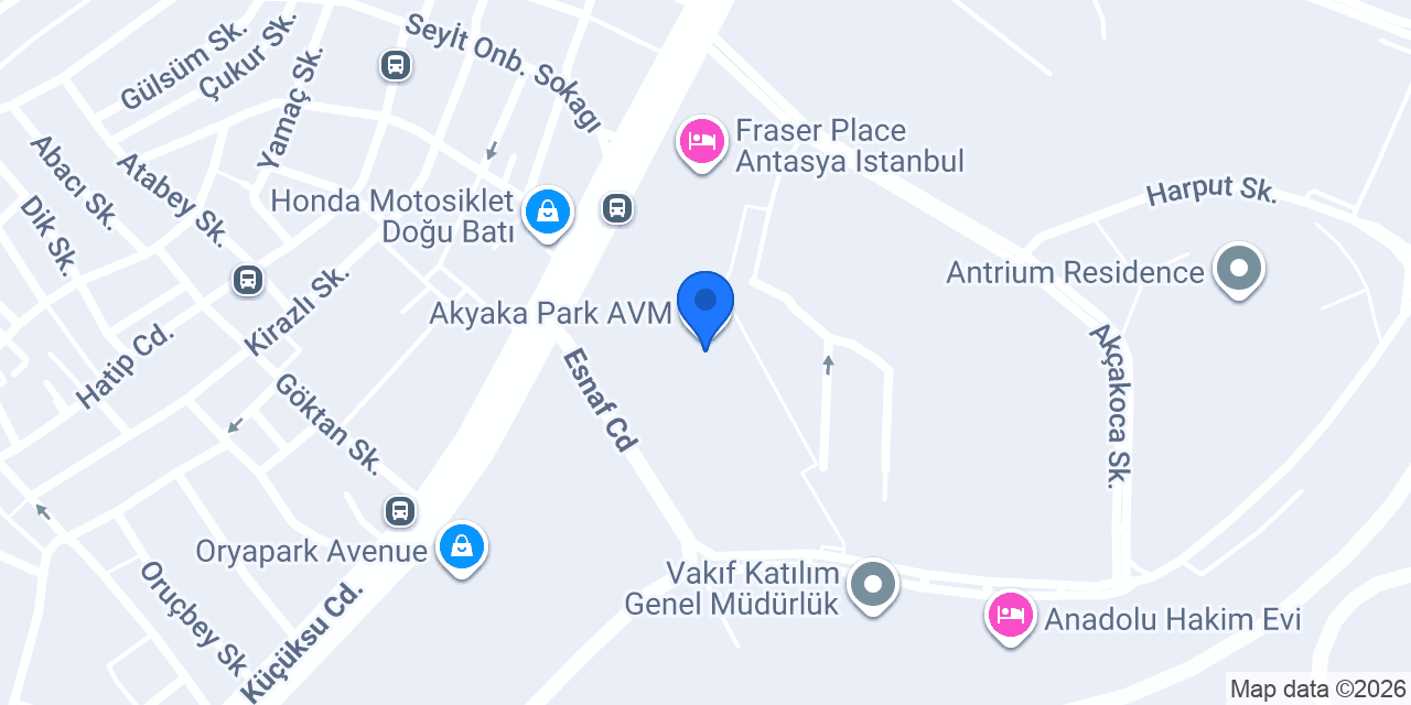 Akyaka Park Avm Kütüphanesi konumu