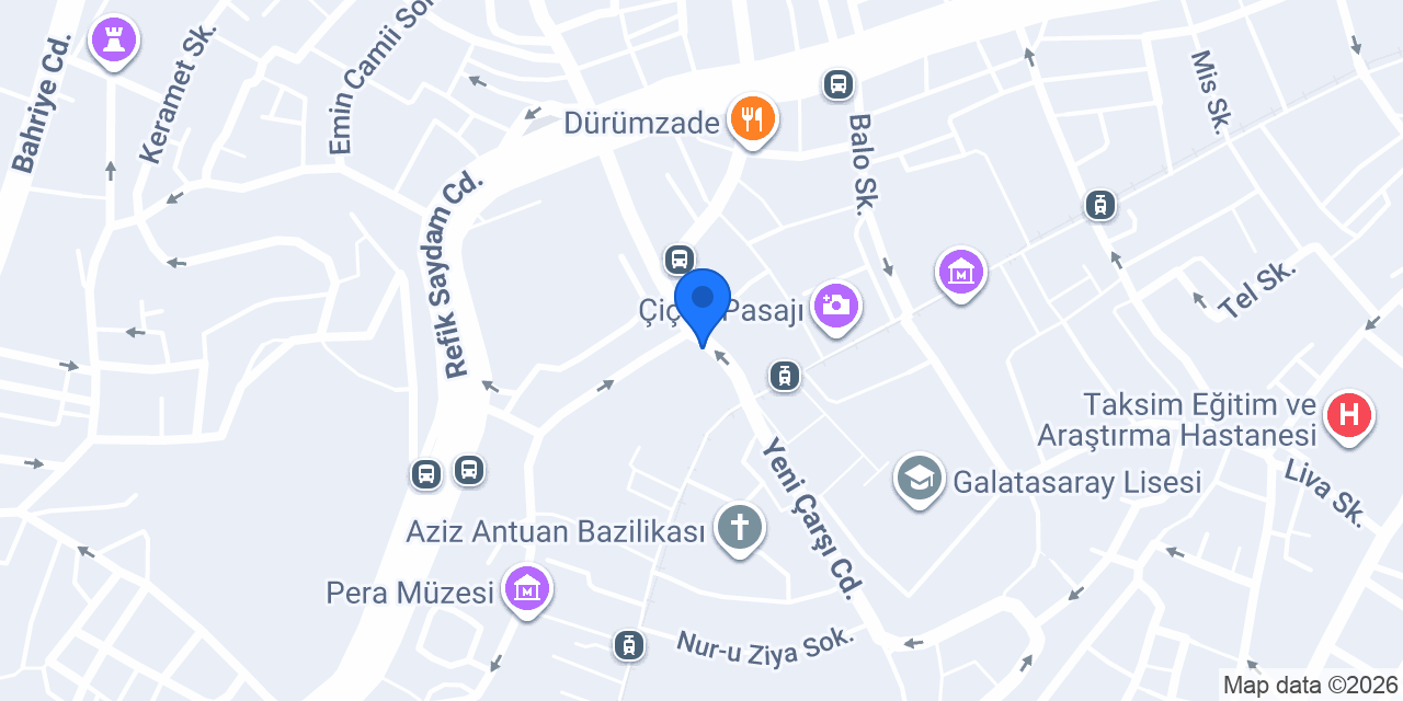 İstiklal Terzi konumu
