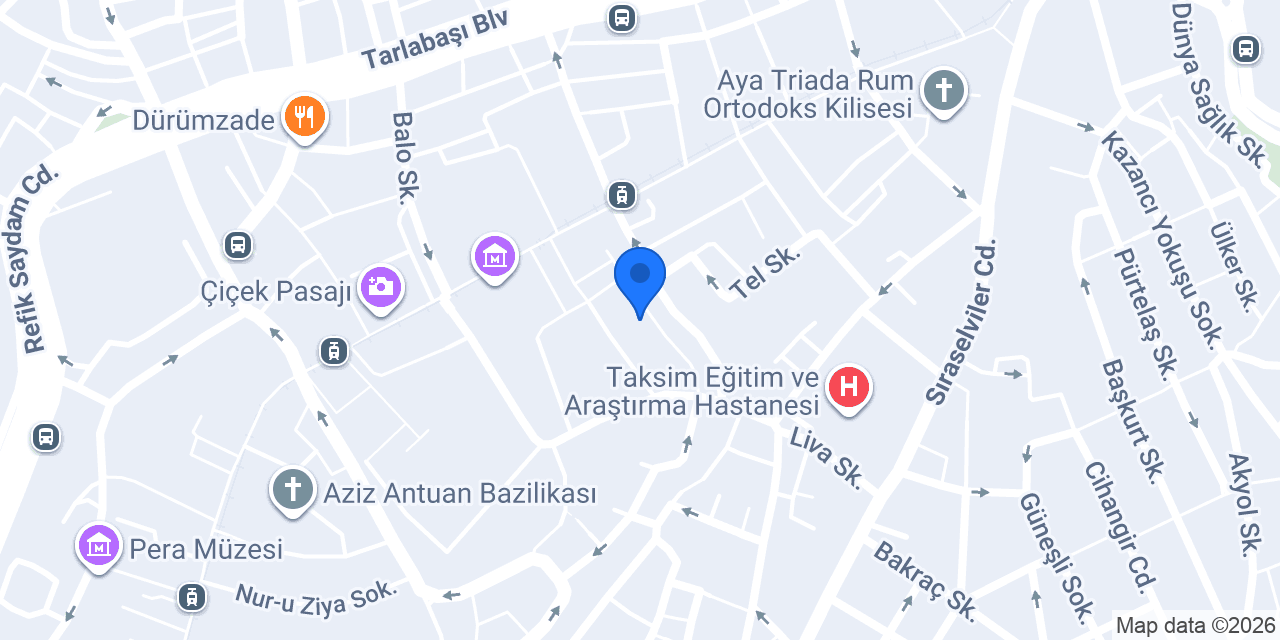 Beyoğlu İpek konumu