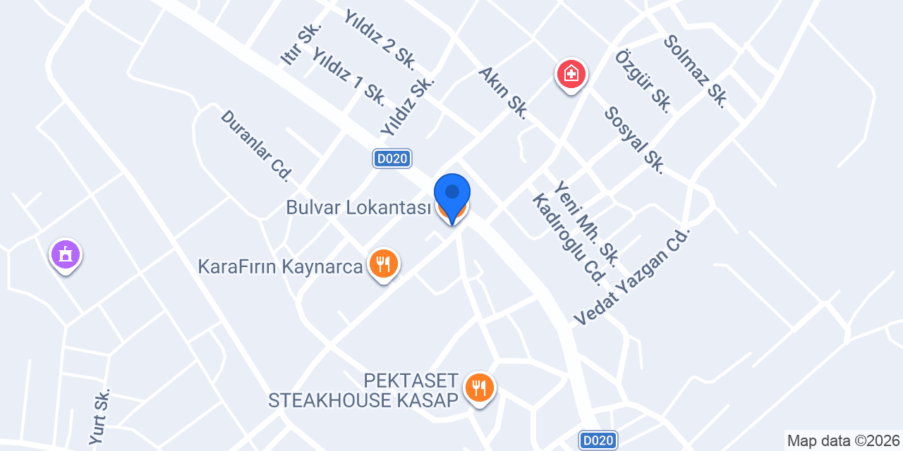 Bulvar Lokantası konumu