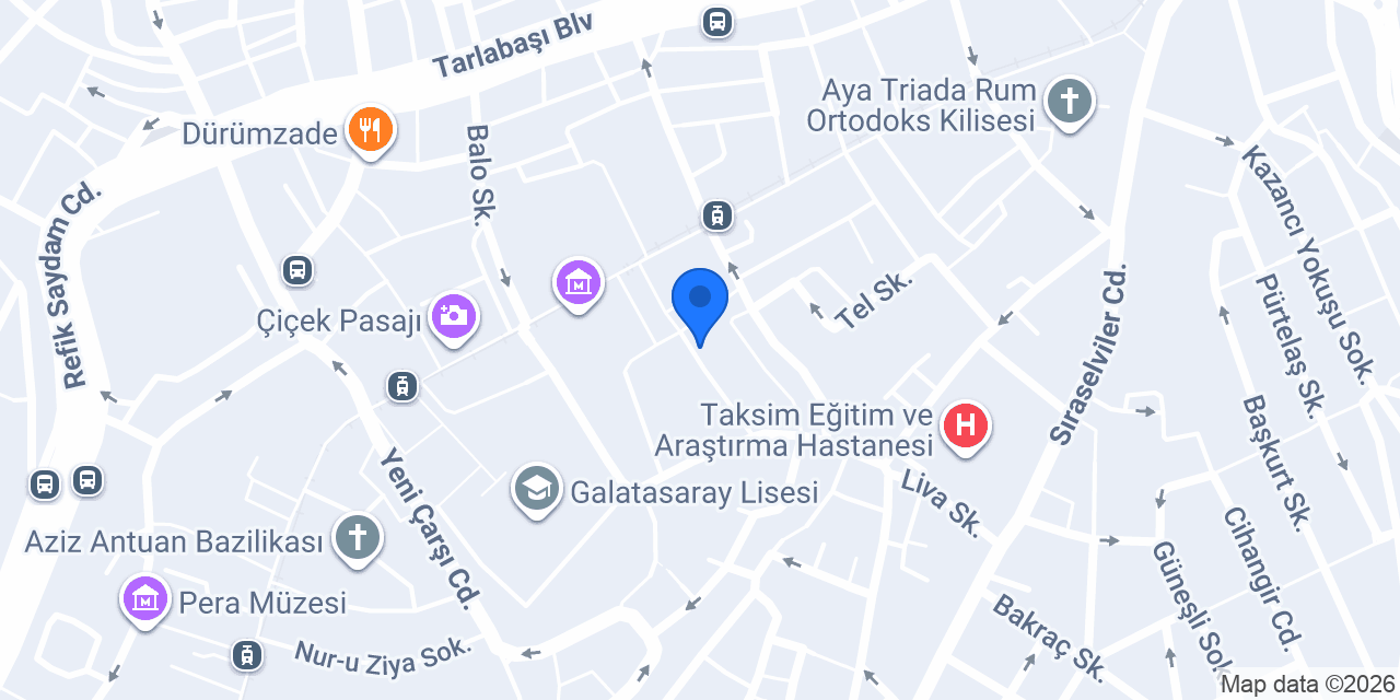 Sudeya Spa – Akka Suites Taksim konumu