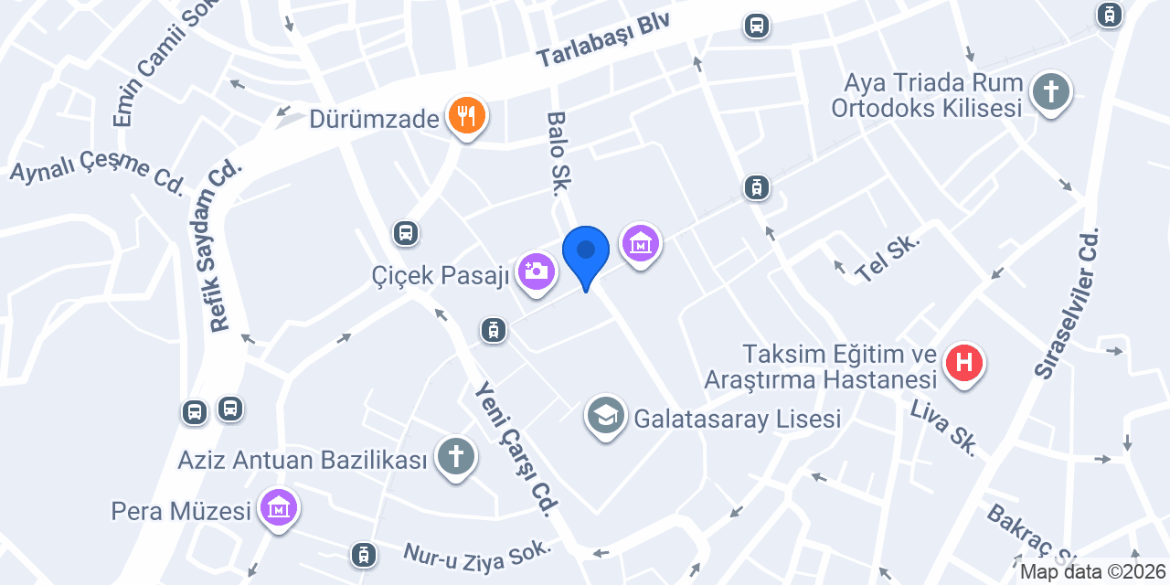 Albaraka Türk Taksim Şubesi konumu