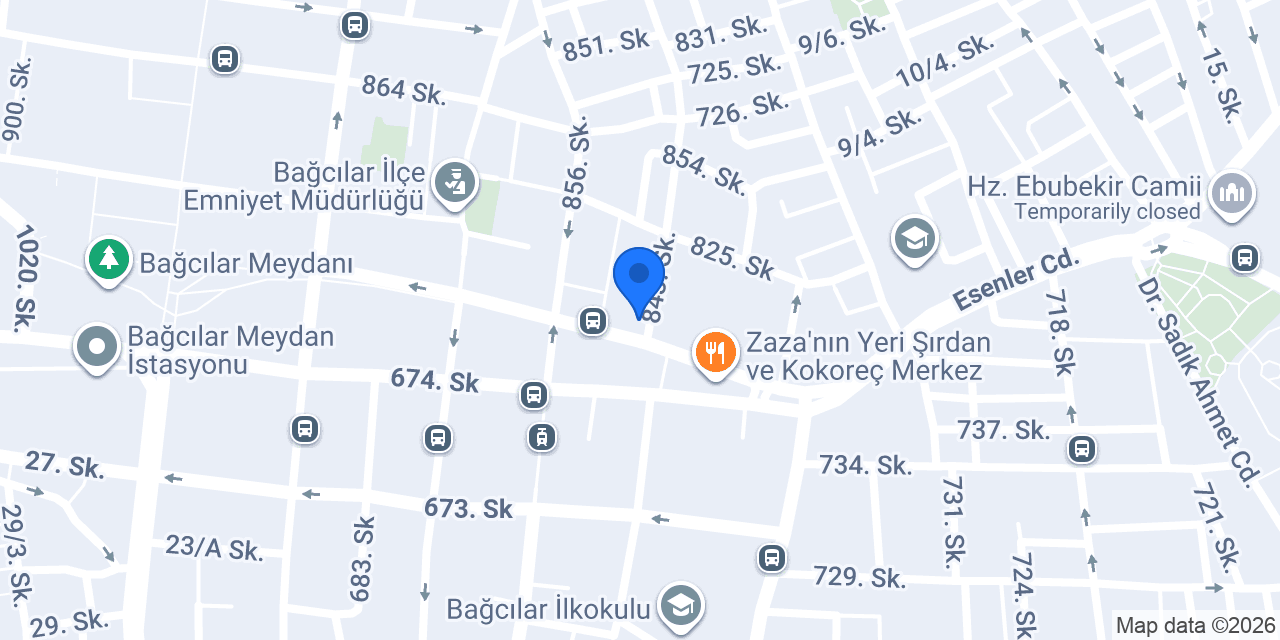 Yapı Kredi - Bağcılar Şubesi konumu