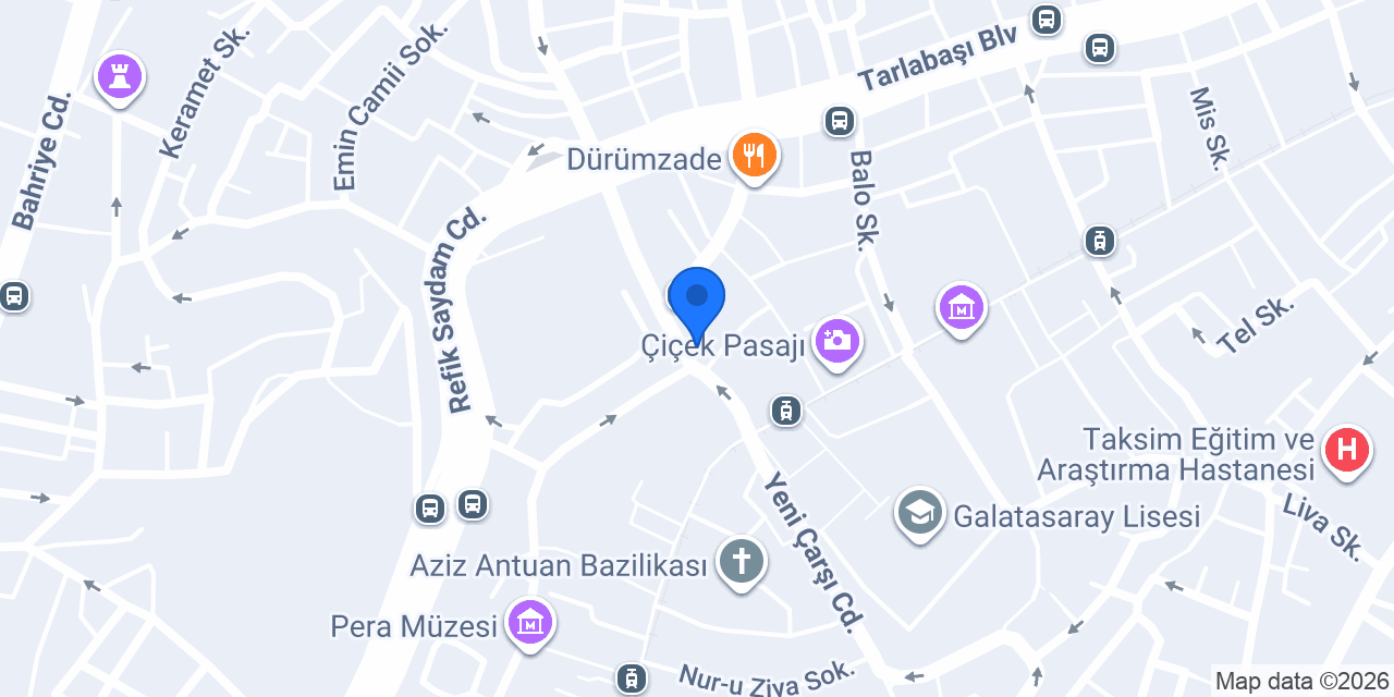QNB Beyoğlu Şubesi konumu