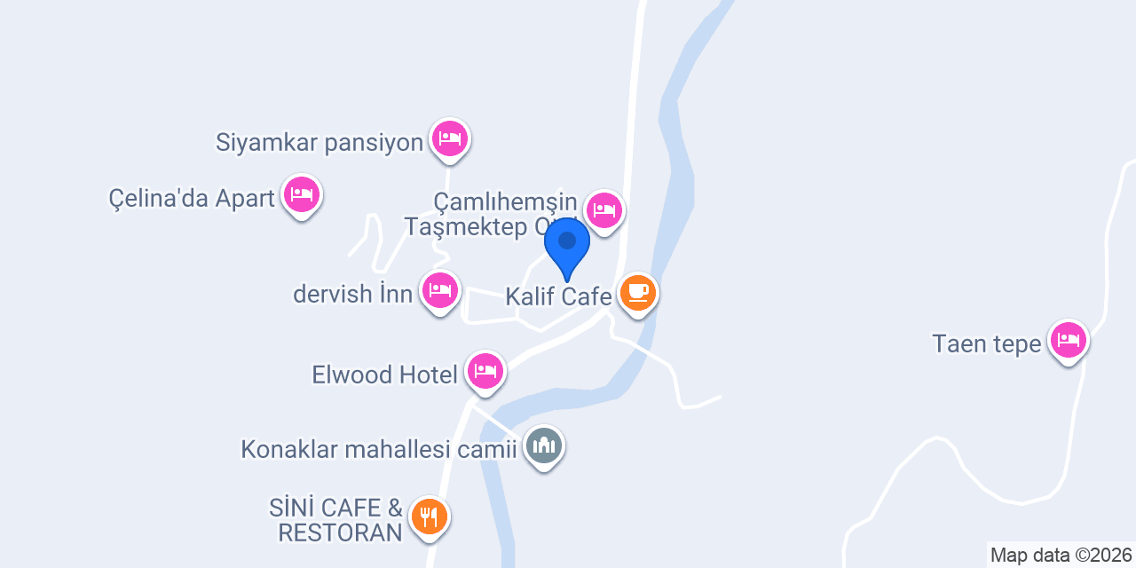 Çamlıhemşin Aile Sağlığı Merkezi konumu