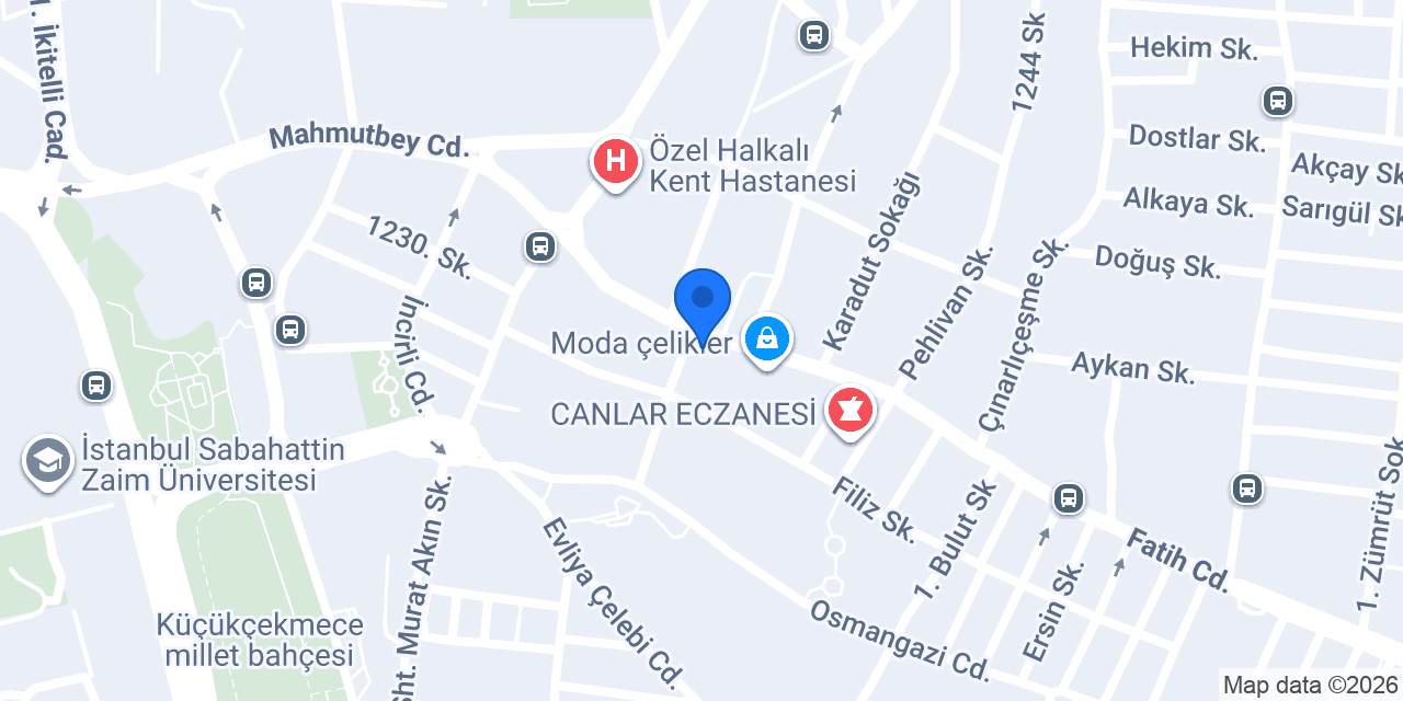 Pizzabulls Halkalı - Küçükçekmece konumu