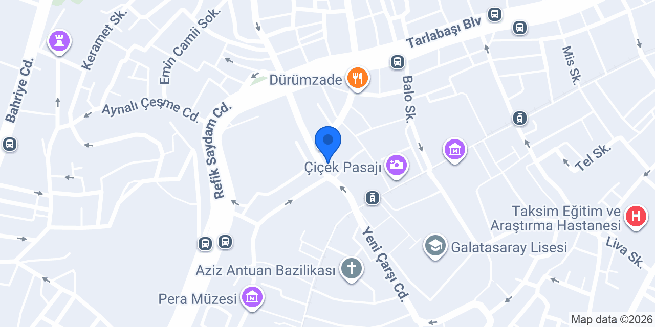 TEB Beyoğlu Şubesi konumu