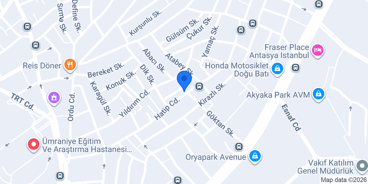 Duşsa Duşakabin konumu