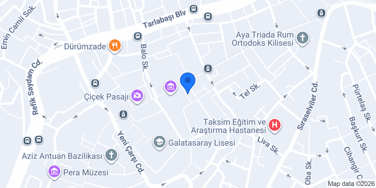 Beyoğlu Cinemajestic konumu