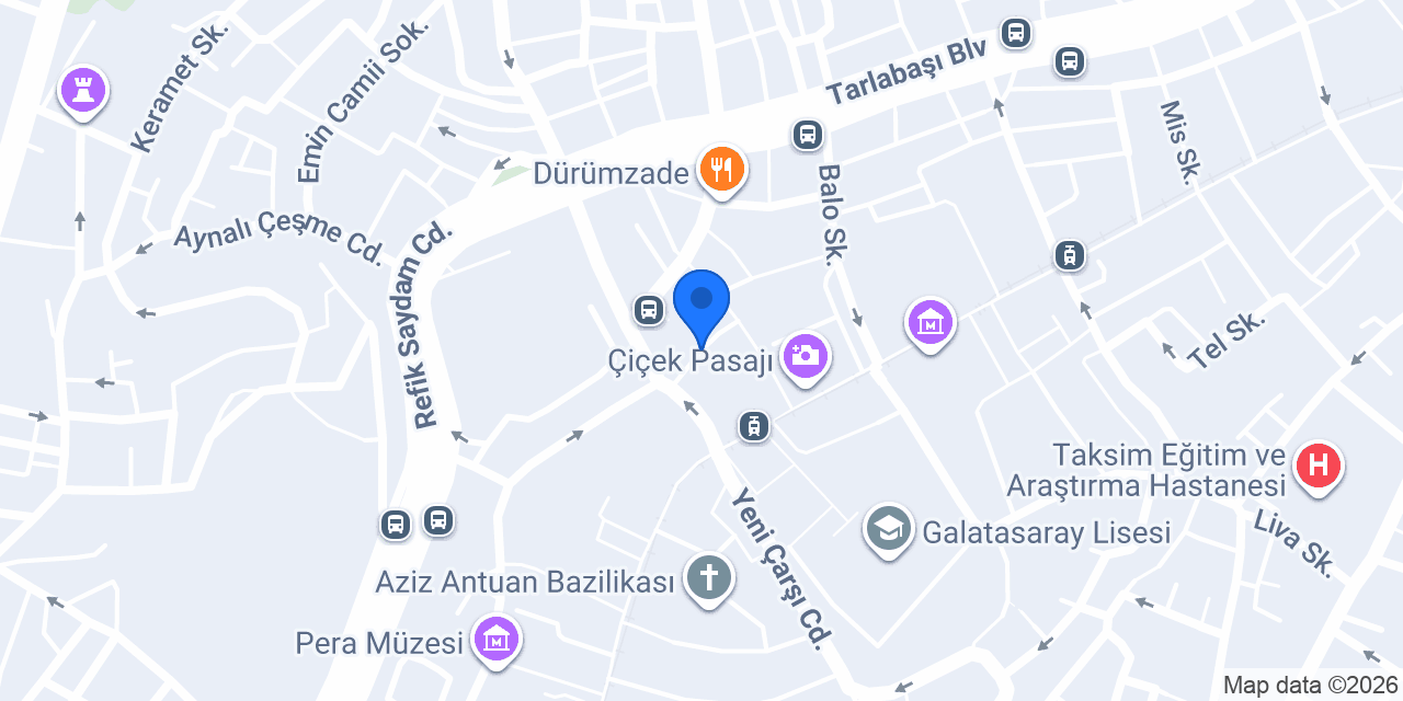 Taksim Sanat konumu