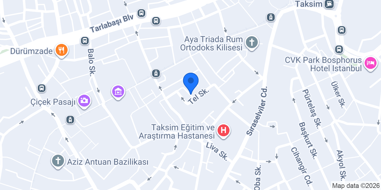 Artemis Müzayede konumu